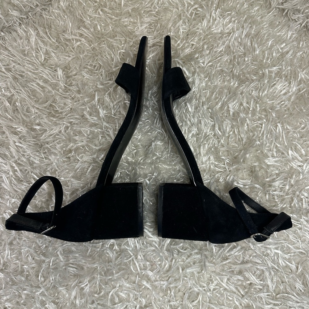 Steve Madden Irene Black Suede Block Heeled Pump Women’s 9.5 - Picture 6 of 9